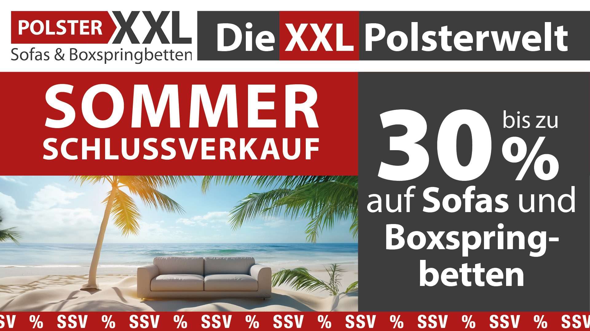 Slider SSV01 PolsterXXL Sommerschlussverkauf